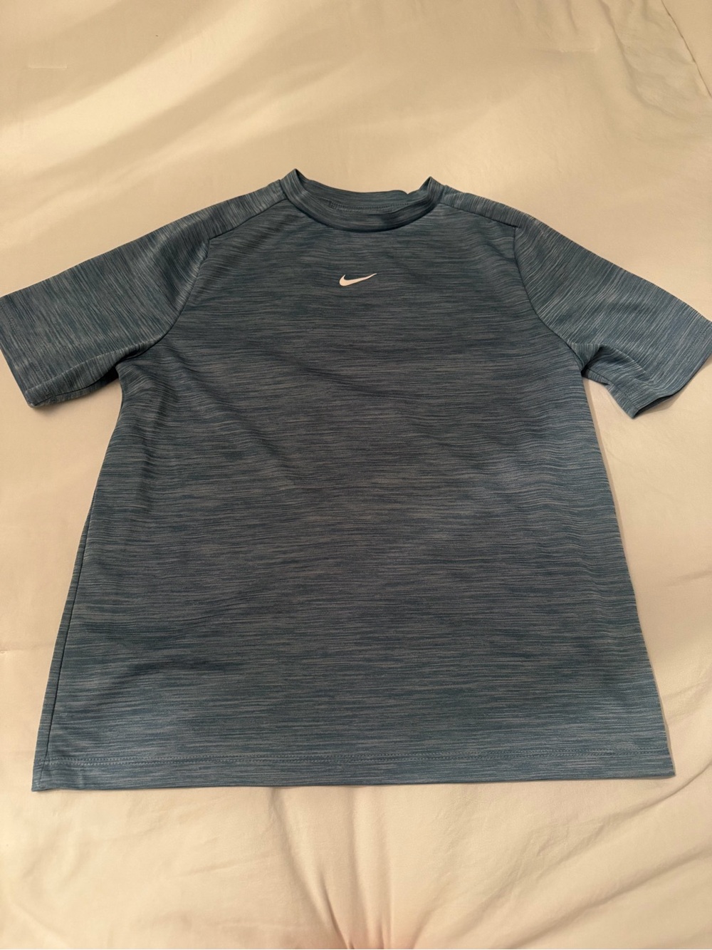 Large boys Nike blue short sleeve dry fit shirt